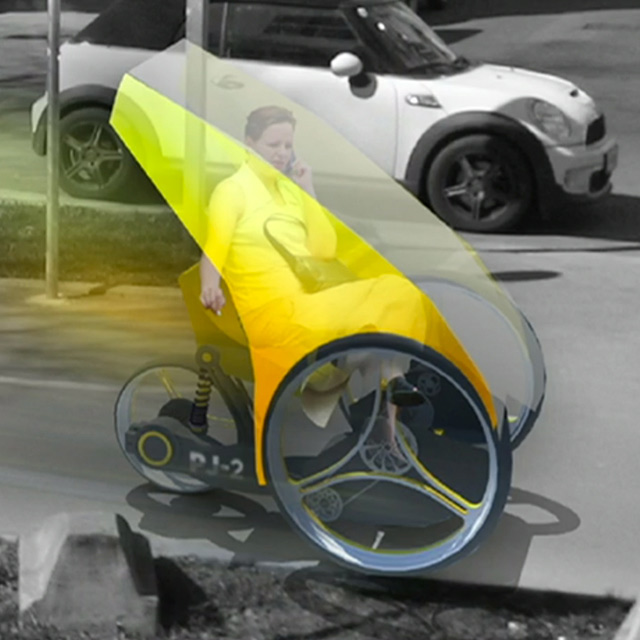 futuristic tricycle 