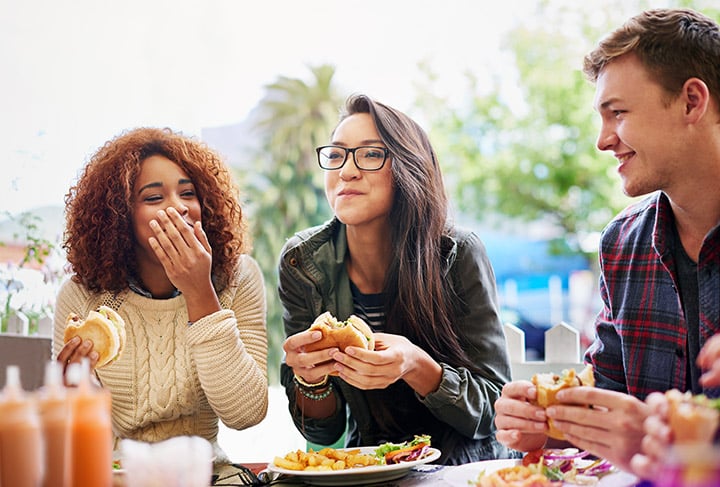 The only apps you should be accessing at mealtime are the ones that come on a tiny tray with dipping sauce. Make dinner a device-free zone during parties.