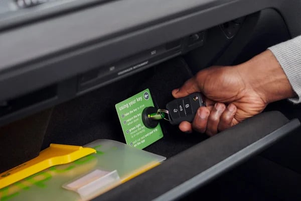 Finding your zipcar keys