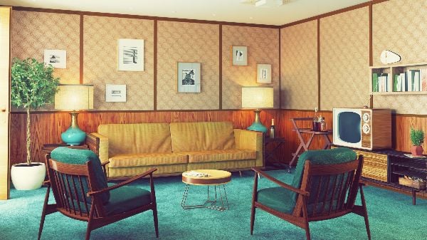 Retro home interior